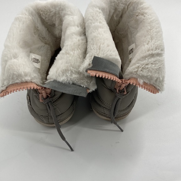 TOMS Women’s Khaki Tan Quilted Boots Faux Fur Lining Size 11 - Picture 7 of 9